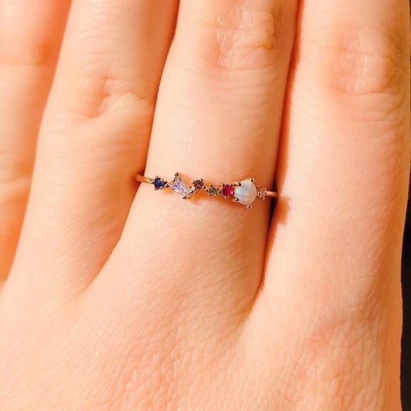 NEW Rose Gold Opal Ring - Picture 2 of 5